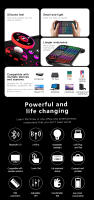 Teclado Inalámbrico Mini V8 2.4G Con Iluminación Multicolor Bluetooth Control Remoto Air Mouse Para Android TV Box Ratón Táctil Y Retroiluminado En Español Y Portugués - details 0