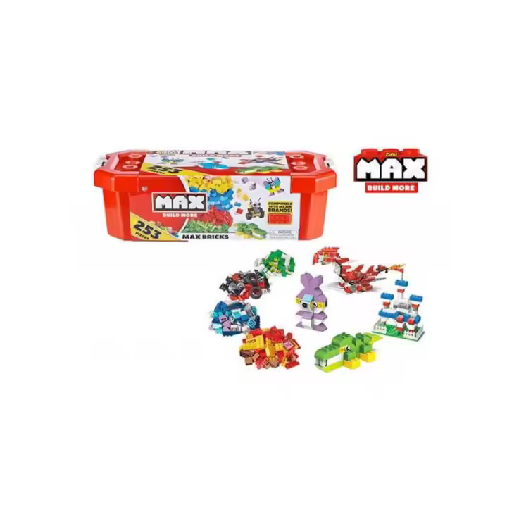 Caja Bloques Construcción 253 Pzs Max Build More - 1