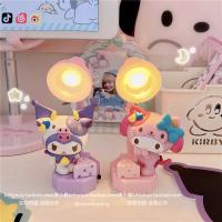 Lámpara De Escritorio Mini Cartoon Sanrio Kuromi Melody Pochacco Para Decoración De Mesa Regalo De Cumpleaños Para Niñas Luz Nocturna DIY - details 6