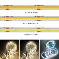 Tiras LED COB Flexibles 5M 10M 12V 24V 320LEDs/M Alta Densidad Luz Lineal Para Decoración De Habitaciones 3000K 4000K 6000K - details 7