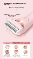 Epilador Eléctrico Para Mujeres 2 En 1 Recargable Doble Cabeza Impermeable Kit De Peluquería Corporal Para Eliminación De Vello Shaver Para Damas En El Bikini Y Axilas - details 6