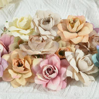 20Pcs Cabezas De Flores Artificiales Rosa 5cm Silken Para Decoración De Hogar Boda Fiesta Accesorios De Coronas De Flores - details 4