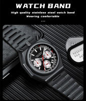 Reloj De Cuarzo Para Hombre MINI FOCUS Cronógrafo Resistente Al Agua Con Luminiscencia Y Calendario Correa De Acero Inoxidable Estilo Business - details 11