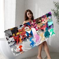 Toalla De Playa Microfibra H-Helluva Boss Terror Absorbente Rápida Secado Suave Yoga Natación Resort Escalada Toalla De Cuidado Personal Tamaño 76x182 Cm - details 5