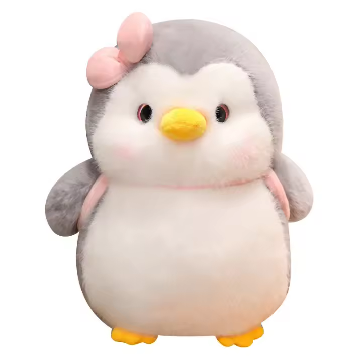 Peluche De Pingüino Suave Y Graso Juguete De Pareja Adorable Peluche De Peluche De Pingüino Para Decoración Del Hogar Regalo De Cumpleaños - 1