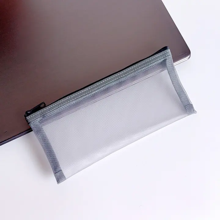 Bolsa De Maquillaje Para Mujer Transparente TPU/Malla Organizador De Viaje Para Cosméticos Y Cepillos De Maquillaje Bolsa De Almacenamiento De Herramientas Estilo Fashion - 1