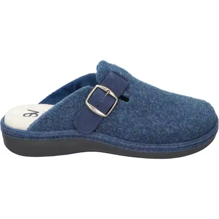 SALVI | Zapatillas de Casa Destalonadas Salvi para Mujer – Zapatillas de Casa en Color Azul con Hebilla – Zapatilla sin cierres – Relax – Cómodas – Confort – Modelo 29L0000140 - 1
