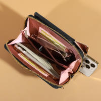 Bolso Bandolera Pequeño De Moda Para Mujer En Cuero Mate Mini Bolso De Hombro Mensajero Clutch Bolsa Para Teléfono Y Monedero Estilo Clásico - details 3