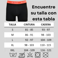 Don Algodón  Pack 6 Boxers para Hombre  Algodón Suave y Transpirable  Para Uso Diario  Cintura de Colores  Minimalista  Deportivos - details 0