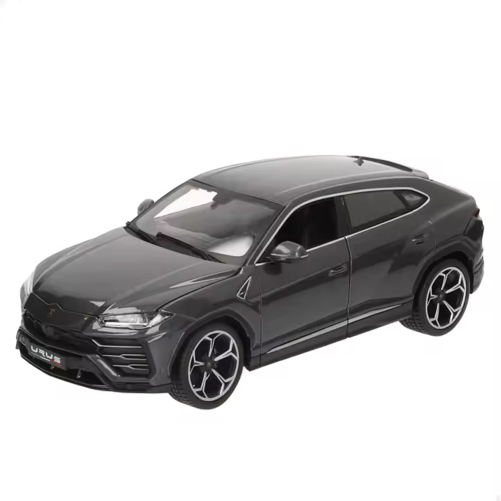 Burago - Maqueta Coche deportivo escala 1:18, material die-cast metal premium, puertas apertura manual, interior detallado, color gris mate, ideal para coleccionistas, coches de colección, deportivos para coleccionar - 1