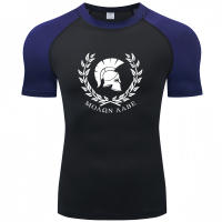 Camiseta De Deporte Para Hombre Molon Labe Warrior Sparta Ajustada Rápida Secado Transpirable Estampado O-cuello Sin Capucha - details 5