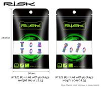 Juego De Tornillos Y Anillos Para Manillar De Bicicleta Risk Aleación De Titanio Clip Ring Fijación Para SRAM Shimano R8000 FORCE - details 7