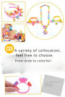 Kit De Joyería DIY Para Niñas Con Perlas Pop Creativas Y Colores Brillantes Para Crear Pulseras Y Accesorios De Moda Juguete Educativo Para Niños - details 10