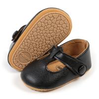 Zapatos Para Niños Primavera Verano Otoño T-Strap De Cuero Antideslizantes Mary Janes Para Niñas Y Niños Con Hebilla Cierre Planos Para Bebés - details 3