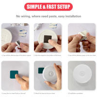 Lámpara LED Recargable Con Sensor De Movimiento Y Control Remoto Timer Luz Nocturna Dimmable Para Pasillos Escaleras Armario - details 8