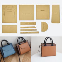 YOMDID 10PCS Plantillas De Papel Kraft Para Bolsos Cruzados De Hombro Y Tote DIY Moldes De Bricolaje Para Cuero Hecho a Mano Suministros De Manualidades - details 2