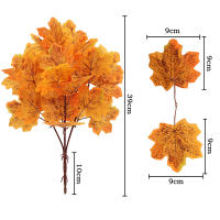 Rama De Hojas De Arce Artificial De 39cm Tema Otoño Para Decoración De Jardín Y Hogar Festivales De Halloween Y Cosecha - details 4
