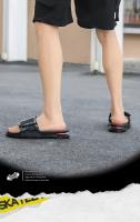 Zapatillas De Verano Para Hombre Suaves Y Cómodas Con Velcro Air Cushion Zapatos Casuales De Un Término Para Interior - details 8