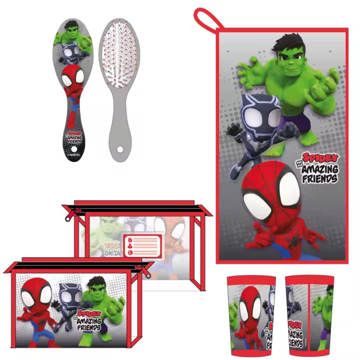 Neceser Aseo de Viaje con Accesorios Spidey 23.0 X 15.0 X 8.0 Cm (Cerdá 2500002853) - 1