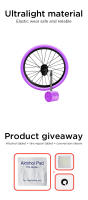 Tubo Interno De Bicicleta CYDY TPU 16 Pulgadas 349 16x1.0 1 1/8 1.10 1 1/40 1 3/8 Con Válvula 45mm/65mm Para Cámara BMX Piezas De Rueda Peso 20G - details 3