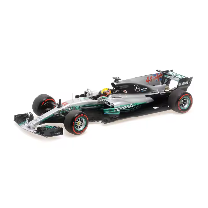 MINICHAMPS 1/18 MERCEDES AMG W08 LEWIS HAMILTON CAMPEÓN DEL MUNDO 2017 - 186170044 - 1