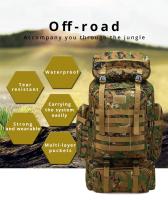 Mochila De Camuflaje Para Hombres Gran Capacidad Impermeable Militar De Viaje Para Senderismo Exterior Bolsa De Hombros - details 2