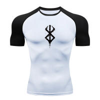 Camiseta De Compresión Para Hombre Anime Berserk Guts Fitness Running Deporte Técnica De Secado Rápido Transpirable Para Verano - details 14
