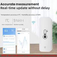 Sensor Inteligente De Temperatura Y Humedad Tuya WiFi Monitor Remoto Para Casa Inteligente Compatible Con Alexa Y Google Assistant - details 4