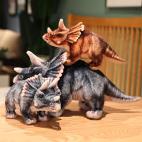 Nueva Llegada De Peluches Dinosauros Realistas Juguetes De Dinosaurios Simulación De Bosque Triceratops Muñeco Regalo Para Niños Y Niñas - details 22
