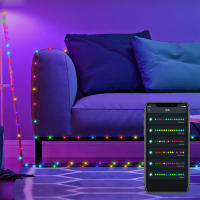 Luces De Navidad LED RGB Cambio De Color Por App Iluminación Ambiente Dimmable Para Árbol De Navidad Decoración Interior - details 4