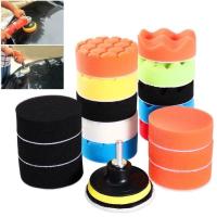 Kit de 19 almohadillas de Pulido de Esponja de 3 pulgadas con adaptador de Taladro M10 para pulidora de automóviles - details 1