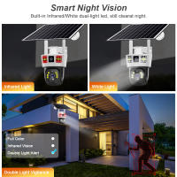 Cámara Solar Inalámbrica 6K 12MP HD Con Visión Nocturna Y Detección De Movimiento Humano Cámara De Seguridad CCTV PTZ WiFi 4G SIM Card - details 10