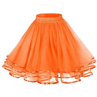 Falda Tutú Para Mujer De 50 Cm Cintura Elástica Versátil Mini Falda Flareada Casual Para Ballet Y Performance Material De Poliéster - details 6