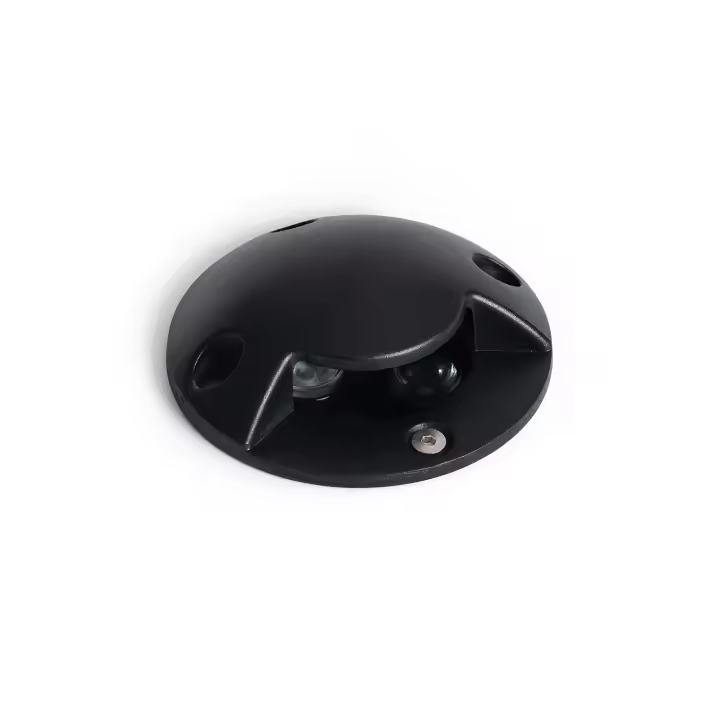 Ledkia Baliza Exterior LED 3W Empotrable Suelo Gimsha 1L Negro 2700K Blanco Cálido - 1
