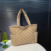 Bolso De Hombro Puffer Para Mujeres Y Niñas Estilo Casual Cuadrado De Plegado Invernal Bolso De Mano Quilted Tote Bag - details 14