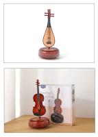 Caja De Música Giratoria Con Guitarra Y Violín Regalo De Cumpleaños Para Niñas Decoración Creativa Para El Salón - details 5