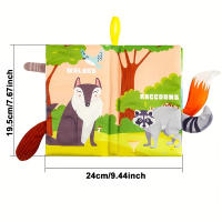 Libro Tactil Para Bebés Recién Nacidos 0-6 Meses Juguete De Montessori Educativo Suave Y Seguro Para Niños - details 13