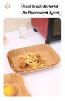 Papel De Fritura Desechable Para Air Fryer Antiadherente Para Hornear En Microondas Y Barbacoa Almohadilla De Papel Oilproof Accesorios De Cocina - details 4