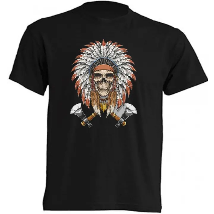 Camiseta Indio- | Algodón | Manga Corta - Tejido tubular, sin costuras laterales. - Punto liso - 1