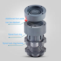 1Pc Almohadilla Antivibración Para Máquina De Lavar Ajustable En Altura Antideslizante Piezas Para Lavadoras - details 6