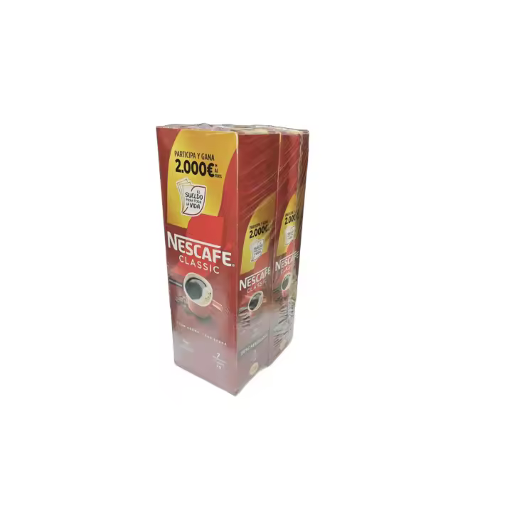Nescafé Classic Soluble Descafeinado, 100 sobres 2gr - 1