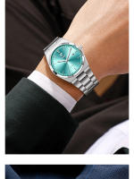 Reloj De Negocios LIEBIG De Lujo Con Cuerpo De Acero Inoxidable 3Bar Impermeable Movimiento Japonés De Cuarzo Con Calendario Reloj Hombre - details 9