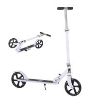 HOMCOM Patinete Plegable para Niños de 7-14 Años Scooter Infantil Manillar Ajustable en Altura de 4 Niveles con Freno 88x37x75-100 cm - details 0