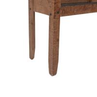 vidaXL Mesa consola de madera de abeto maciza marrón 131x35,5x75 cm Mesa de sofá Mesa de Entrada para Salón Consola de Entrada Mueble Recibidor Mesita Mesa auxiliar Salon - details 6