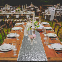 Mantelos De Lentejuelas Brillantes Para Decoración De Bodas Cumpleaños Baños De Lujo Fiesta Navidad Personalizados De Poliéster 100% - details 22