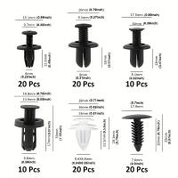 Kit De Retenci\u00f3n De Panel 100pcs Clip Pl\u00e1stico Para Autom\u00f3vil Accesorios De Prensa Y Bumper Puerta Clips De Autom\u00f3vil - details 1