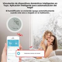 Sensor De Temperatura Y Humedad Moes Con Pantalla LCD Control Remoto ZigBee Hub Gateway Tuya Smart Para El Hogar Inteligente - details 9