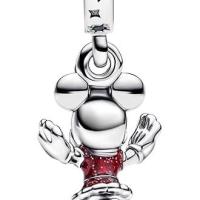PANDORA Moments 793530C01 - Colgante de plata de ley, diseño de Minnie Mouse, Rot, Plata de ley, Cristal artificial.，Incluye Caja Original - details 0