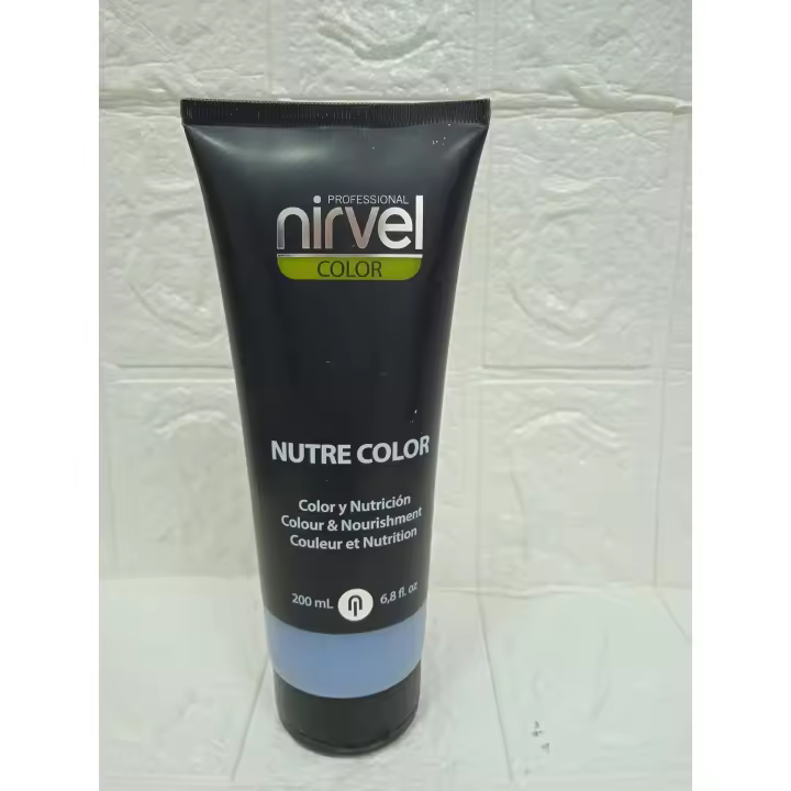 NIRVEL Cosmetis mascarilla color plata 200ml, aporta nutrición y brillo. - 1