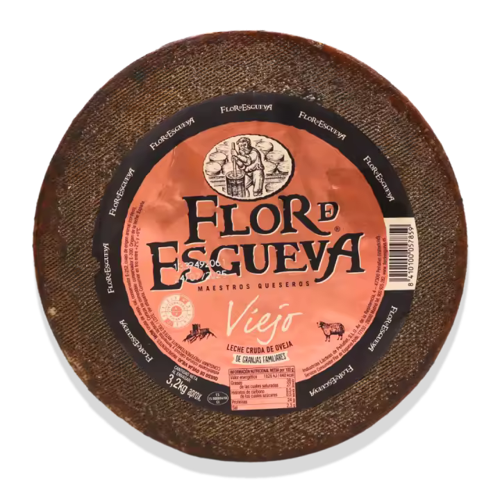 Flor de Esgueva Viejo Queso Completo Peso Aproximado 3,2 Kilogramos - 1